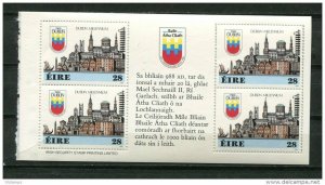 Ireland 1988 Sc 708 Mi 642 MNH (2) panes each has 4 stamps+Label in the midle Du