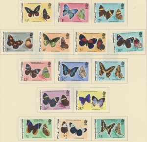 Belize #345-359 Unused Single (Butterflies)