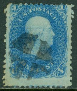 EDW1949SELL : USA 1868 Sc#92 Used Strong impression Nice cancel & grill Cat $450