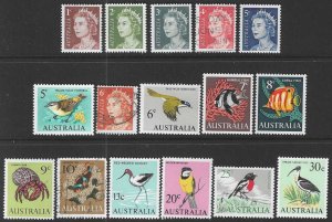 Australia 394-396, 397, 399-406, 401A, 408, 410-411 MNH /Used SC$35.75