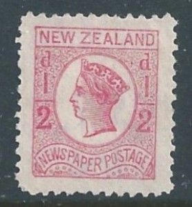 New Zealand #P3 Mint No Gum Queen Victoria - Wmk. 64 - Perf 11 1/2