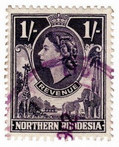 (I.B) Northern Rhodesia Revenue : Duty Stamp 1/-