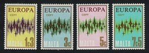 Malta Stars Europa 4v 1972 MNH SC#450-453 SG#478-481