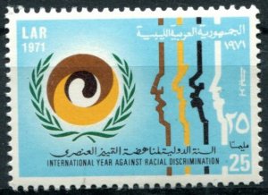Libya Sc#428 MNH, 25m multi, Intl. Year Against Racial Discrimination. (1971)