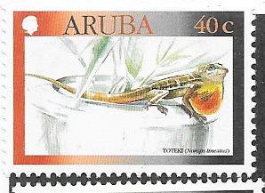 Aruba #186 40c Lizard   (MNH) CV $1.25