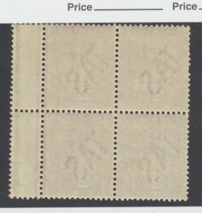 Tasmania 77 F-vf NH block of 4