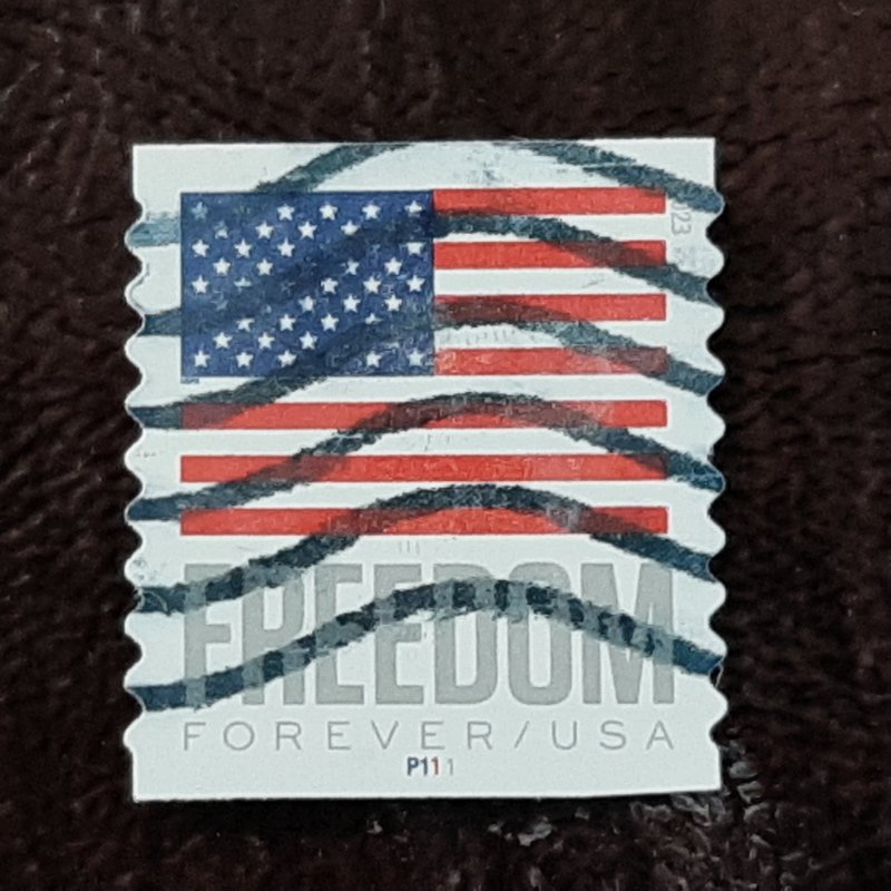 US Scott # 5788; used 66c Freedom Flag, 2023; PNC# P1111; VF; off paper