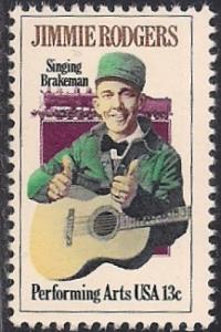 #1755 13 cent Jimmie Rodgers mint OG NH F-VF