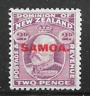 Samoa 116: 2d King Edward VII, MHR, F-VF