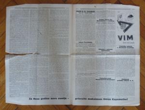 CROATIA-JUDAICA-NEWSPAPER-GOOD ARTICLES RR!! yugoslavia israel izrael serbia J3