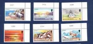 SOUTH GEORGIA - # 248-253  - MNH -  Millenium, Birds, Church - 1999