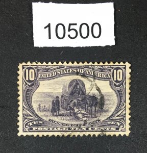 MOMEN: US STAMPS # 290 USED LOT #10500