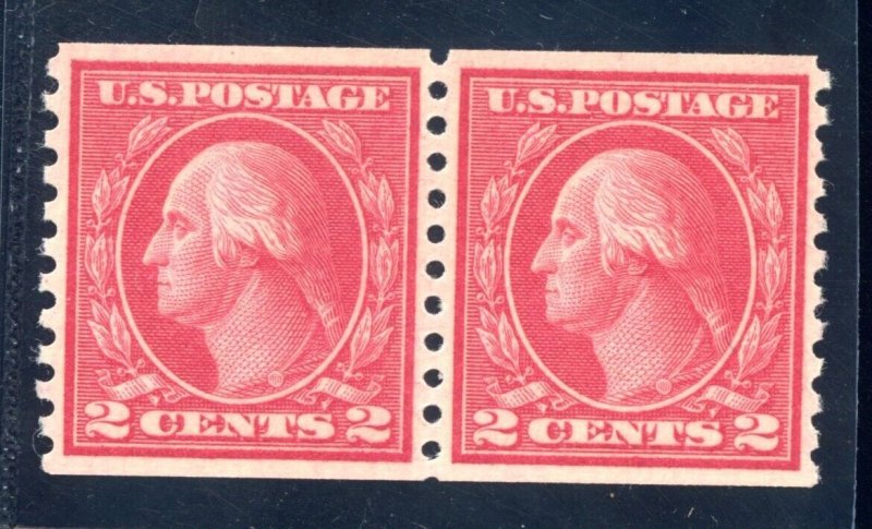 US SCOTT #455 PAIR MINT-XF-SUP-OG-NH GRADED 95 W/ PSE CERT SMQ $170 (8/1/24 GP)