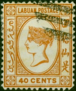 Labuan 1893 40c Brown-Buff SG47a V.F.U