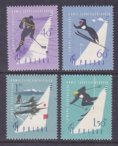 Poland 969-72 MNH 1961 1st Winter Spartacist Games ICE HOCKEY Set of 4