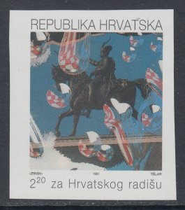 Croatia RA25a Imperf MNH VF