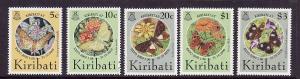 Kiribati-Sc#763-7-Unused NH set-Insects-Butterflies-overprinted-2000-please note