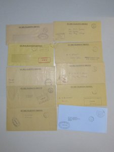 FALKLAND ISLANDS Official Mail: Group of stampless covers from - 42530