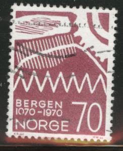 Norway Scott 558 Used  1970 stamp