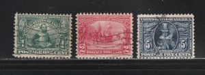 United States 328-330 Set U Jamestown Exposition (B)