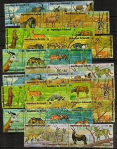 Burundi Stamp 479-484, C218-C223  - Wild animals