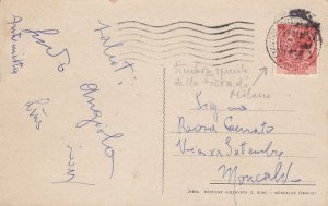 1956 Syracuse, No. 764 on postcard cancellation XXXIV Fiera di Milano