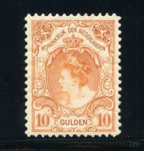 NETHERLANDS SCOTT #86 MI#69 1905 QUEEN WILHELMINA 10g F/VF MINT  HINGED