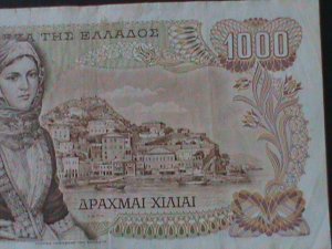 ​GREECE-KINGDOM-1970-BANK OF GREECE-$1000 DRACHMAI-.CIR-VF-54 YEARS OLD