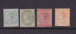 Jamaica 1883 Queen Victoria Sc 16,21,22,23 MH