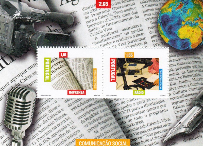 PORTUGAL S / S SOCIAL COMMUNICATION , PRESS AND RADIO (2005)   MNH (**)