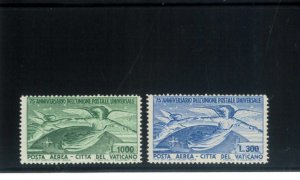 P5452 A - VATICAN, AIRMAIL, UPU 1949, WELL CENTERED INTEGRAL RUBBER-