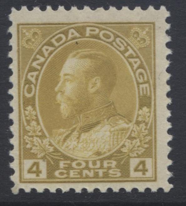 Canada - Scott 110 - KGV Definitive - 1922 - MVLH - Single 4c Stamp