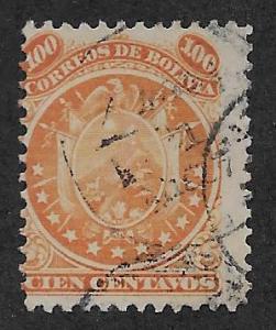 BOLIVIA SC# 18  AVF/U 1868-9