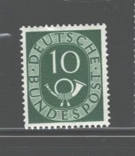 GERMANY,1951 - 1952 POSTHORN  #675 MNH ORIG. GUM