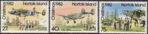 Norfolk Island 1982 SG293-295 Supply Planes set MNH
