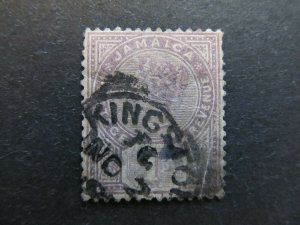 A4P21F23 Jamaica 1889-91 Wmk Crown CA 1d used