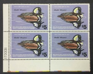 MOMEN: US STAMPS DUCK #45 PLATE BLOCK MINT OG NH LOT #54083