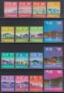 Hong Kong 1997 Coastline Definitive Stamps Set of 16 Fine Used