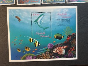 NORFOLK ISLAND # 646-658--MINT NEVER/HINGED--COMPLETE SET & SOUVENIR SHEET--1998