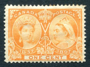 Canada 1897 QV. Jubilee. 1c orange. Mint Hinged. SG122.