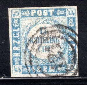 Schleswig-Holstein #15  Used 121 Kiel postmark, VF  CV $55.00  ...   5570040