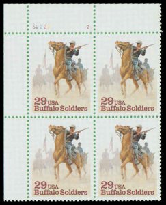 PCBstamps   US #2818 PB $1.26(4x29c)Buffalo Soldiers, MNH, (PB-1)
