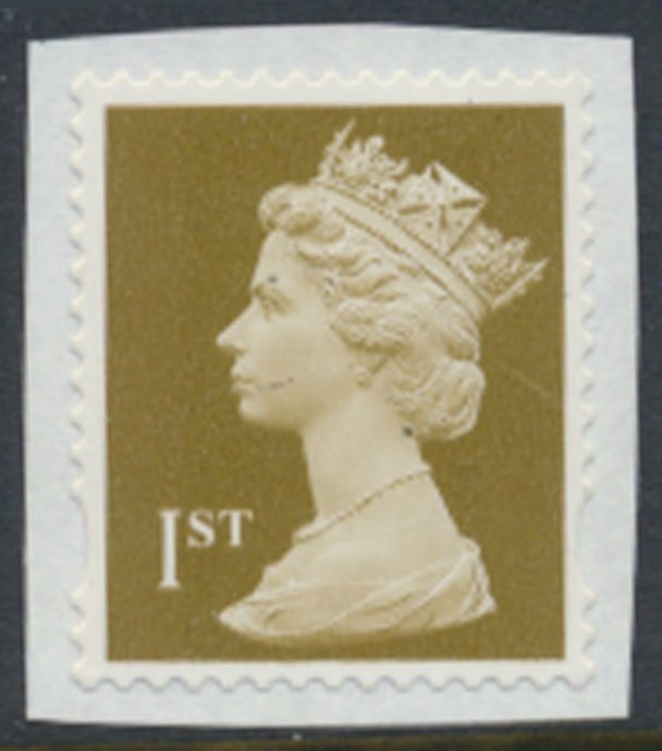 GB   1st Machin Gold  SG 1668  Used on piece   SC# MH300  see scans