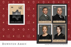 Gambia 2014 - Downton Abbey Sheet of 4 - MNH