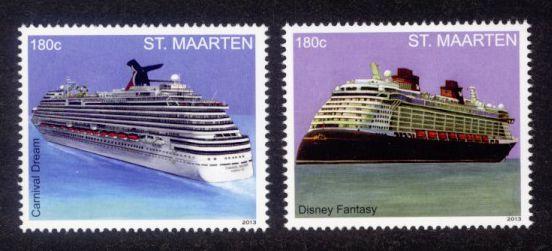 St. Martin Sc# 43-44 MNH Cruise Ships (Part 3)