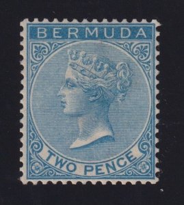 Bermuda Sc #20 (1886) 2d blue Queen Victoria Mint H