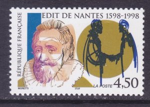 France 2638 MNH 1998 Edict of Nantes - 400th Anniversary Issue