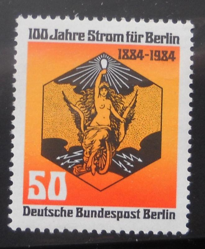 cp Germany Berlin Scott # 9N492 MNH, Electricity Centenary