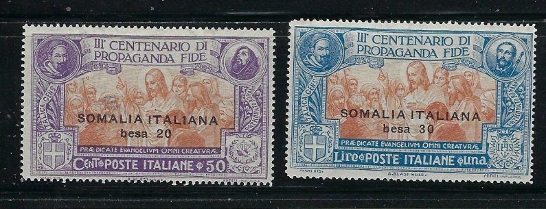 Somalia 53-54 MH 1923 issues / some brown spots on gum (fe4352)