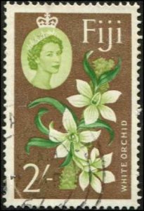 Fiji SC# 184 QEII Flowers 2sh Used